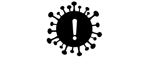 Logo für Corona Hinweis